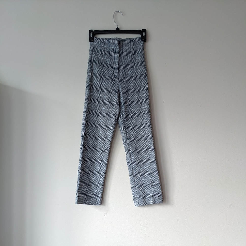🌹5 for $50🌹Dynamite Black & White Plaid High-Waist Trousers